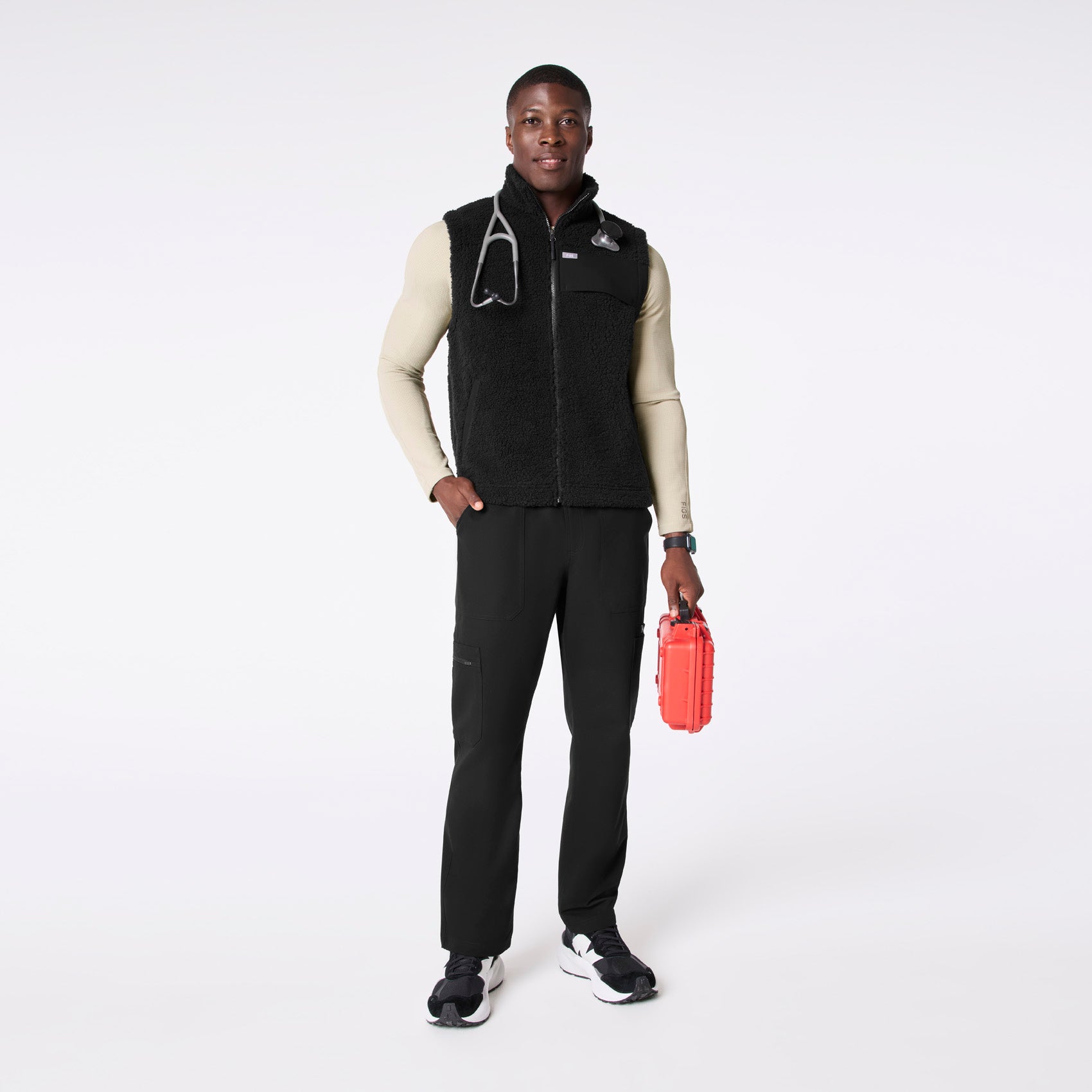 Men's Pro-Stretch Scrub Vest - Image 4
