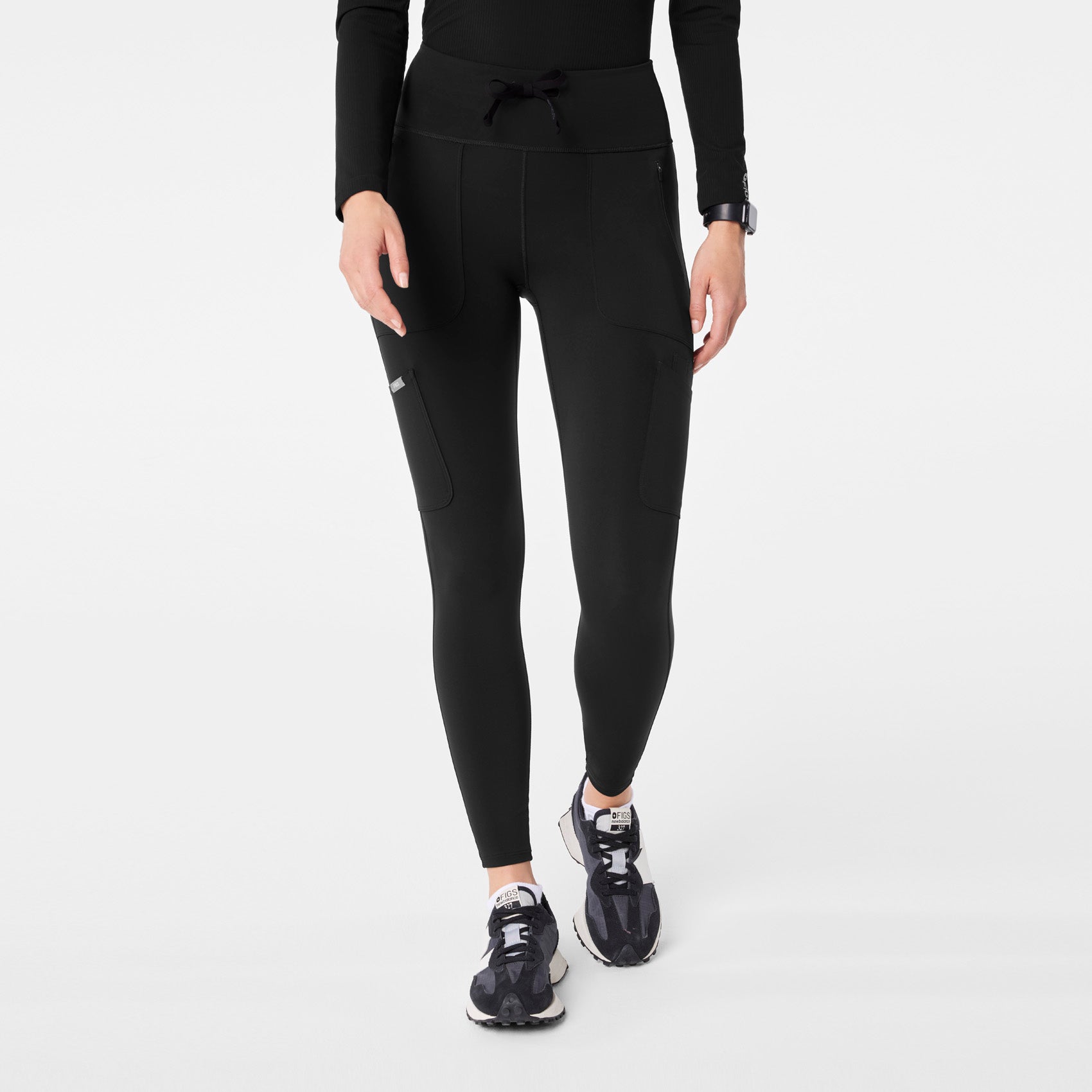 Women's Essential High-Waisted Skinny Scrub Leggings - Image 3