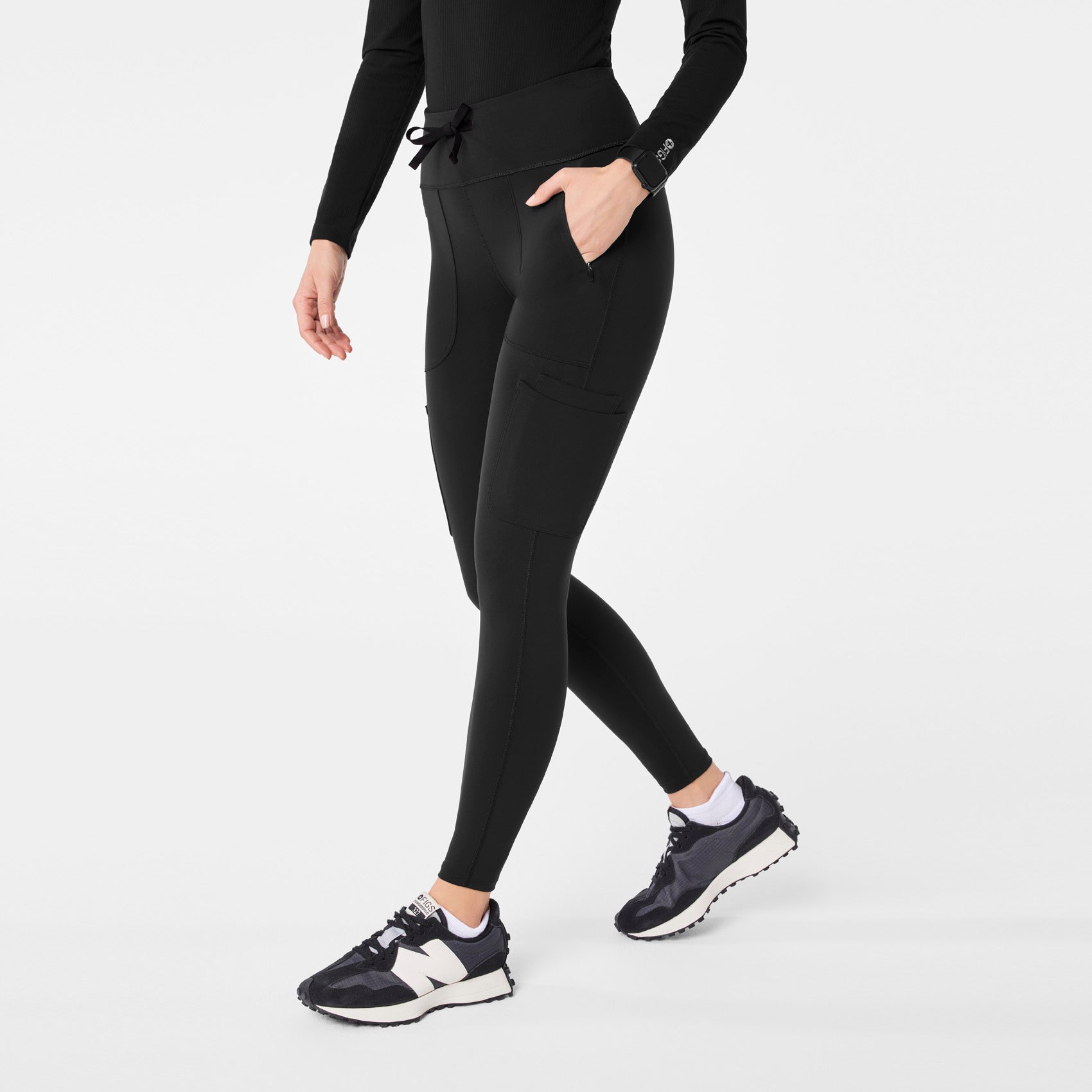 Women's Essential High-Waisted Skinny Scrub Leggings - Image 4